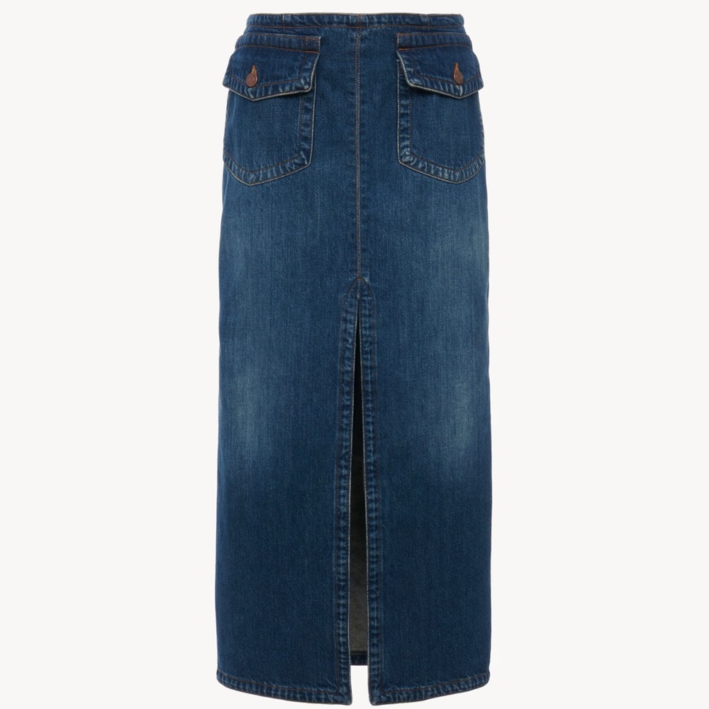 Chloe Denim Midi Skirt Night blue - Picture 8 of 13